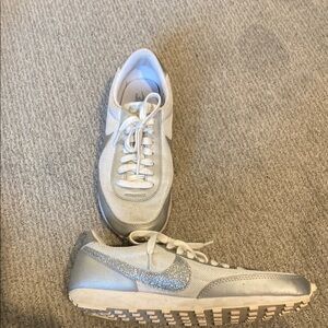 Silver Glitter Nike Sneakers